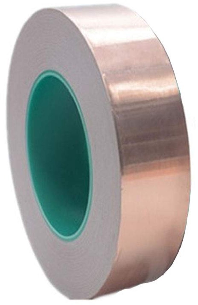 Copper Film Self-Adhesive Copper Tape Copper Tape 25 m for Anti-Worm Protection for Electronics and Garden, 15 mm x 25 - ShopVlot