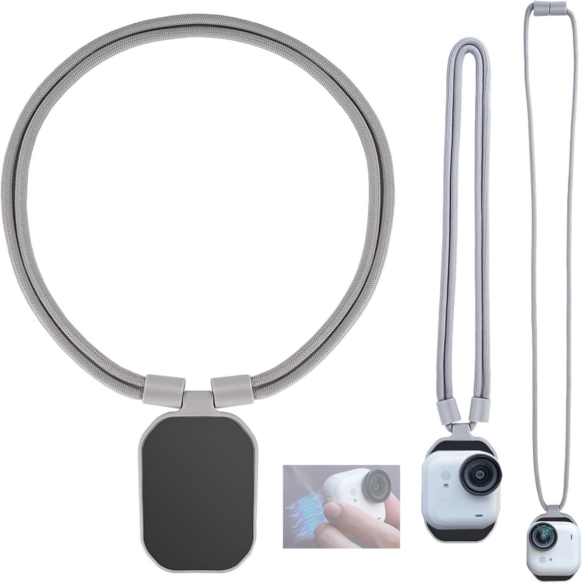 Magnetische Mount Hals Hanger Voor Insta360 GO Ultra Magneet Hanger Magnetische Hanger Mount Nekband Mount Strap - ShopVlot