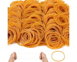 1500pcs Yellow Elastic Bands Strong Rubber Bands 450g Heavy Duty Stretch Bands Natural for Office School Supplies Home - ShopVlot