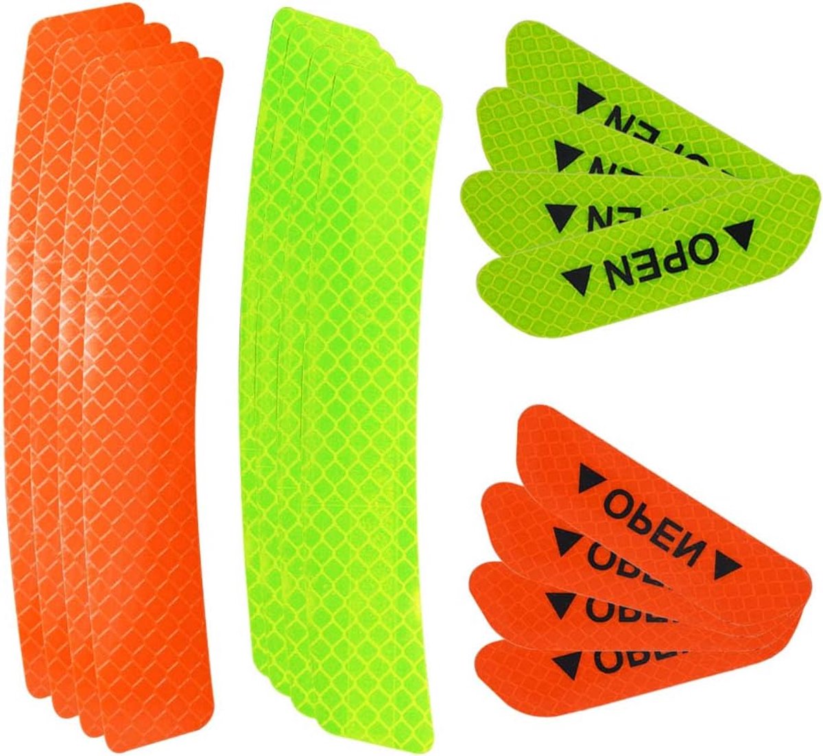Senven Advanced Car Door Opening, Anti-collision Warning, Reflective Stickers, Universal Car Wheel, Eyebrows - ShopVlot