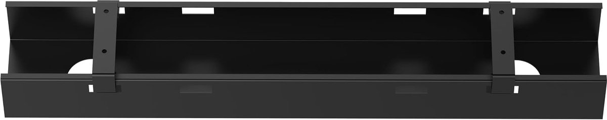 Cable Tray Desk Black 60cm - Cable Organizer Desk Bottom - Cable Management - Stabureaus® - ShopVlot