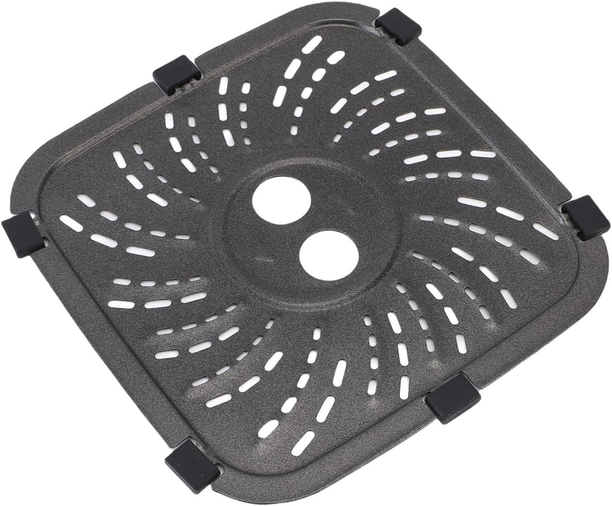 Friteuse Grillplaat Airfryer Accessoire Lekker Koken Gelijkmatige Warmte 26x23x1 cm Zilver