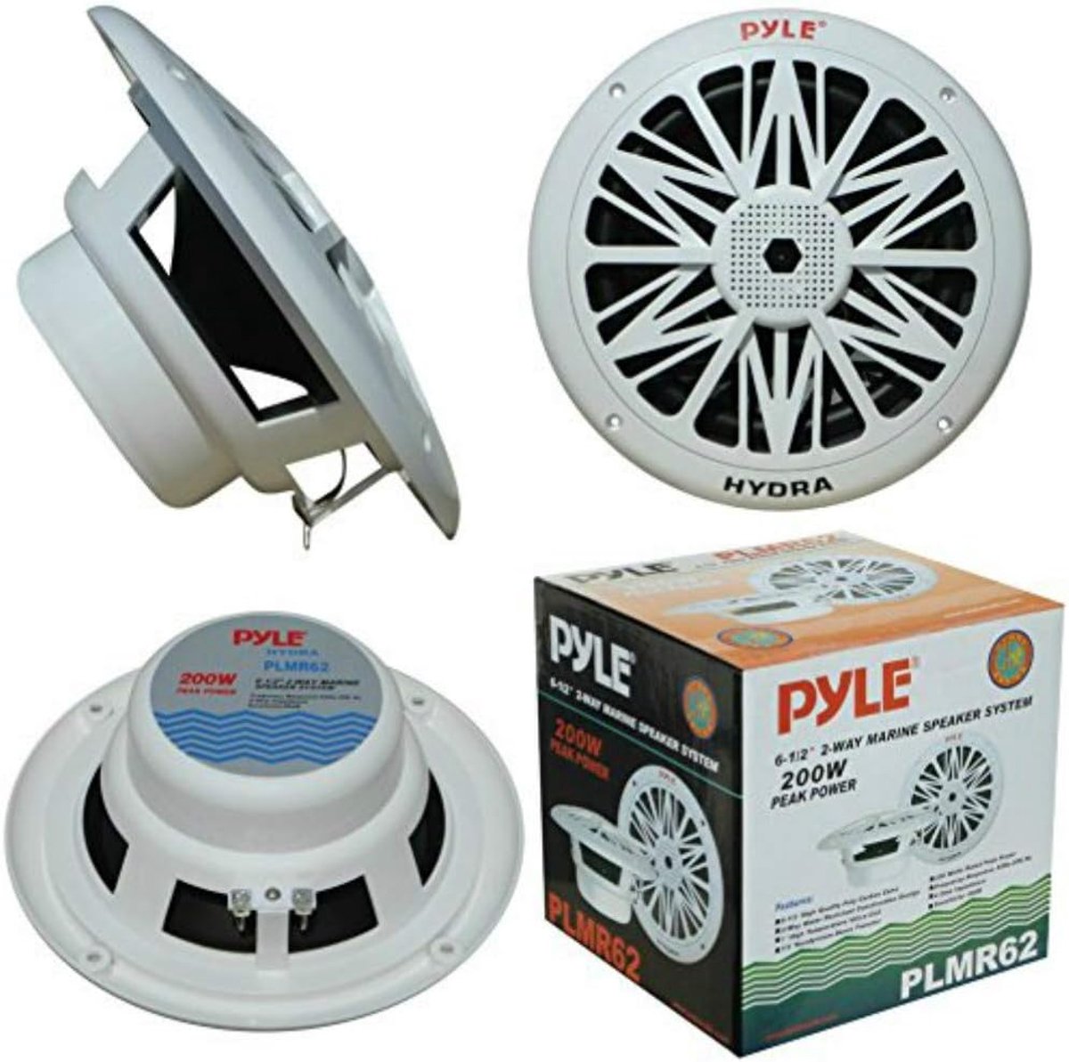 Waterproof Speakers - Buiten Geluid - Buiten Muziek - 2-Weg Systeem - 6.5 Inch - Wit