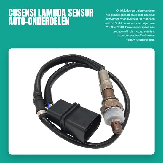 ZEYNOMAX - Lambda Sensor - Vervangingssensor voor Golf 4 1.6L - Compatibel met Seat Skoda Caddy Lupo Polo - Model 030906262K — afbeelding 5
