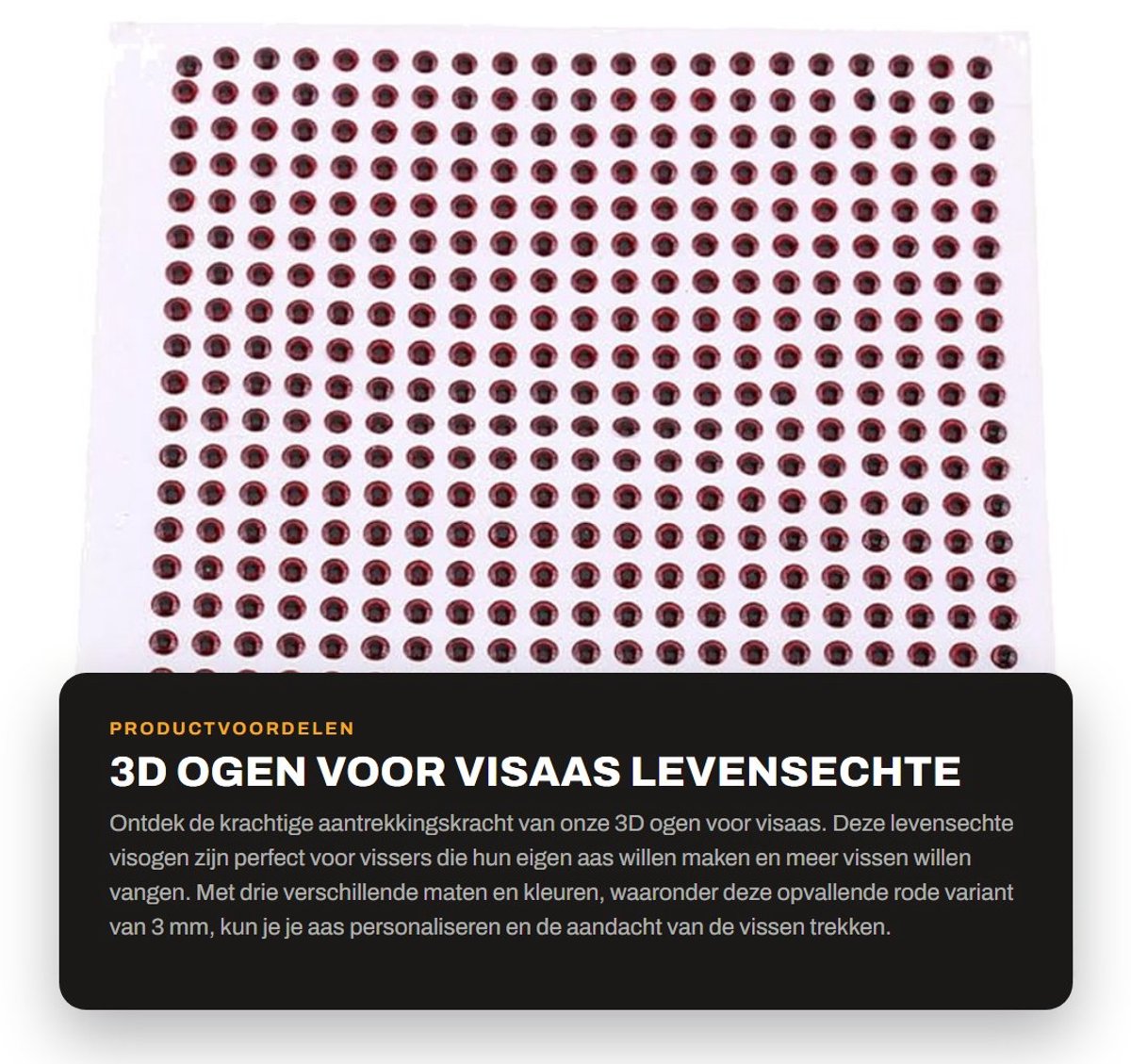 Dailygoods- Visogen 500 Stuks - 3D Ogen - Kunstmatige Ogen