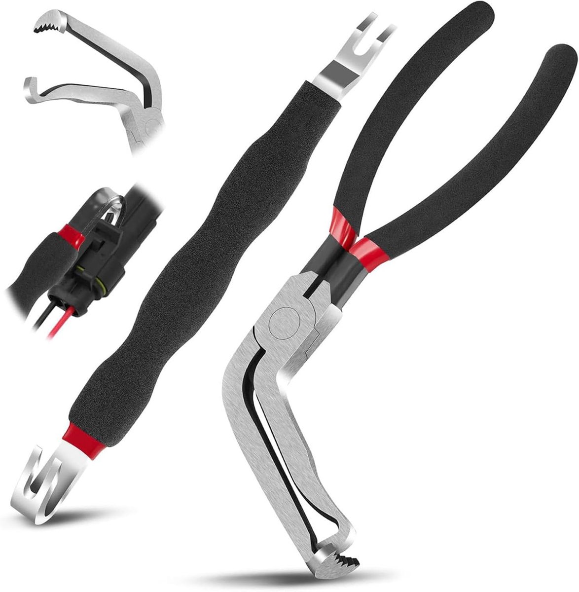 Elektrische Ontkoppeltang - Connector Tool - Auto Reparatie - Antislip Handgreep - 7.1 Inch - Zwart