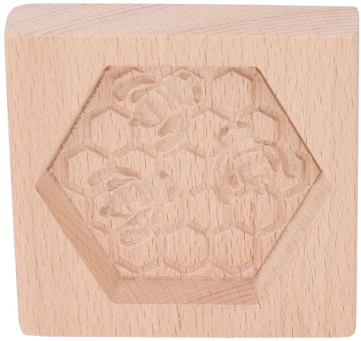 Dailygoods- Koekjesvorm Houten - Bakvorm voor Koekjes/Peperkoek - Herbruikbaar - Gemakkelijk Schoon Te Maken - Geschikt voor Muffins/Koekjes - Berkenhout