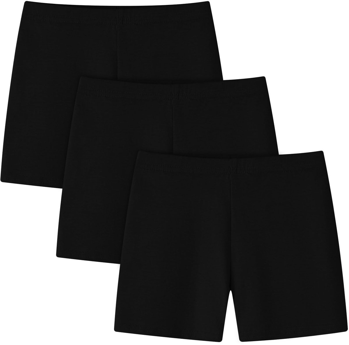Dailygoods- Fietsbroek Korte Broek - Set van 3 Stuks - Katoen/Elastaanmix - Elastische Tailleband - Comfortabel en Duurzaam - Sportbroek