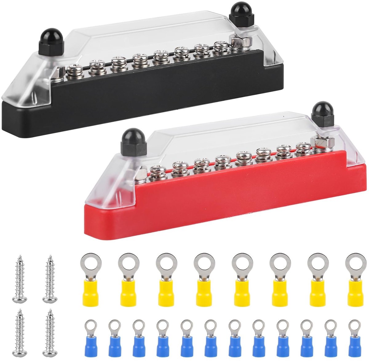 Dailygoods - 150A DC Verdeelblok met M8 en M6 Klemmen