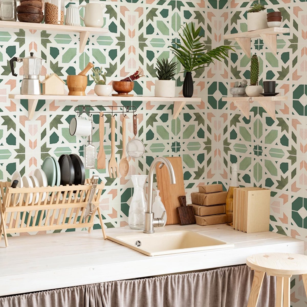 Dailygoods- Tegelsticker 25 stuks - Zelfklevende Plaktegels - Wandtegels - Tegelstickers Keuken - Tegelstickers Badkamer - Peel & Stick - Wandtegel