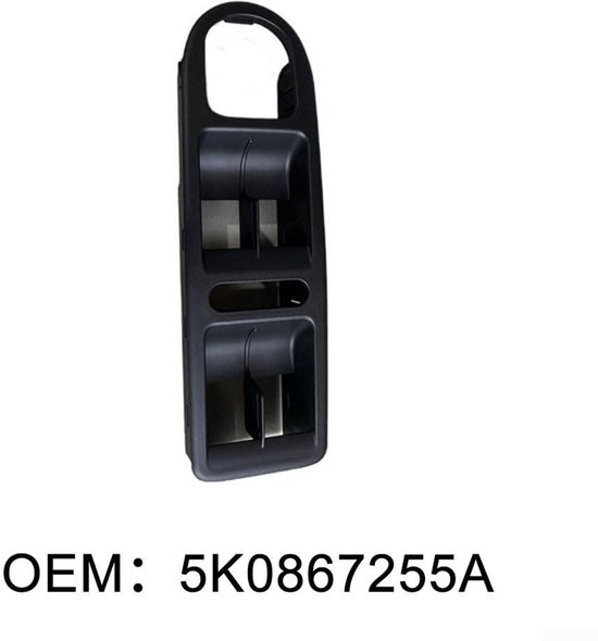 Dailygoody - Hoge Prestaties Window Lifter Schakelaar - Eenvoudige installatie - Kunststof - Zwart - Slijtvast - Geschikt voor Golf 6 van Merkloos — afbeelding 5
