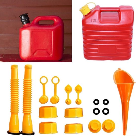 Vervangingspijp voor Gasblikken - Mondstuk Set - Brandstof Overbrengen - Morspreventie Ontwerp - 1 tot 10 Gallon - Geel — afbeelding 3