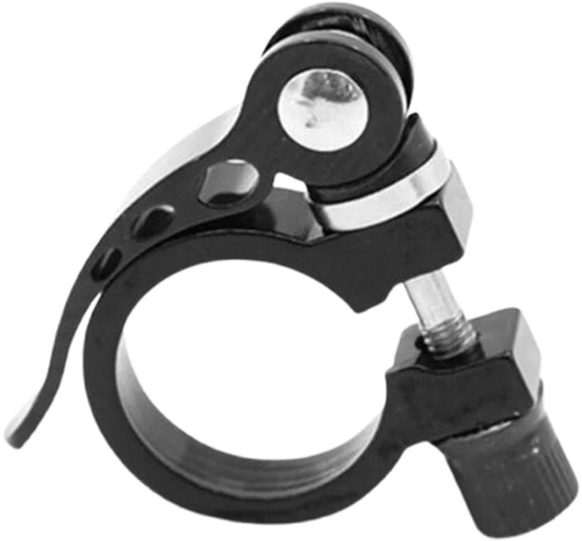 Zadelpenklemmen voor Fiets - Adapter met Snelsluiting, Zwart, 31,8 mm