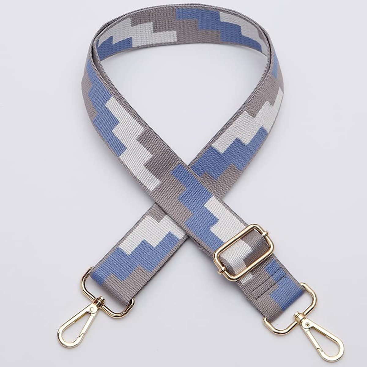 Dailygoods- Schouderriem Verstelbaar 80-140 cm - Brede Tasriem 38 mm - Schouderband voor Tas - Tasriem met Karabijnhaak - Duurzaam Nylon - Voor Handtassen