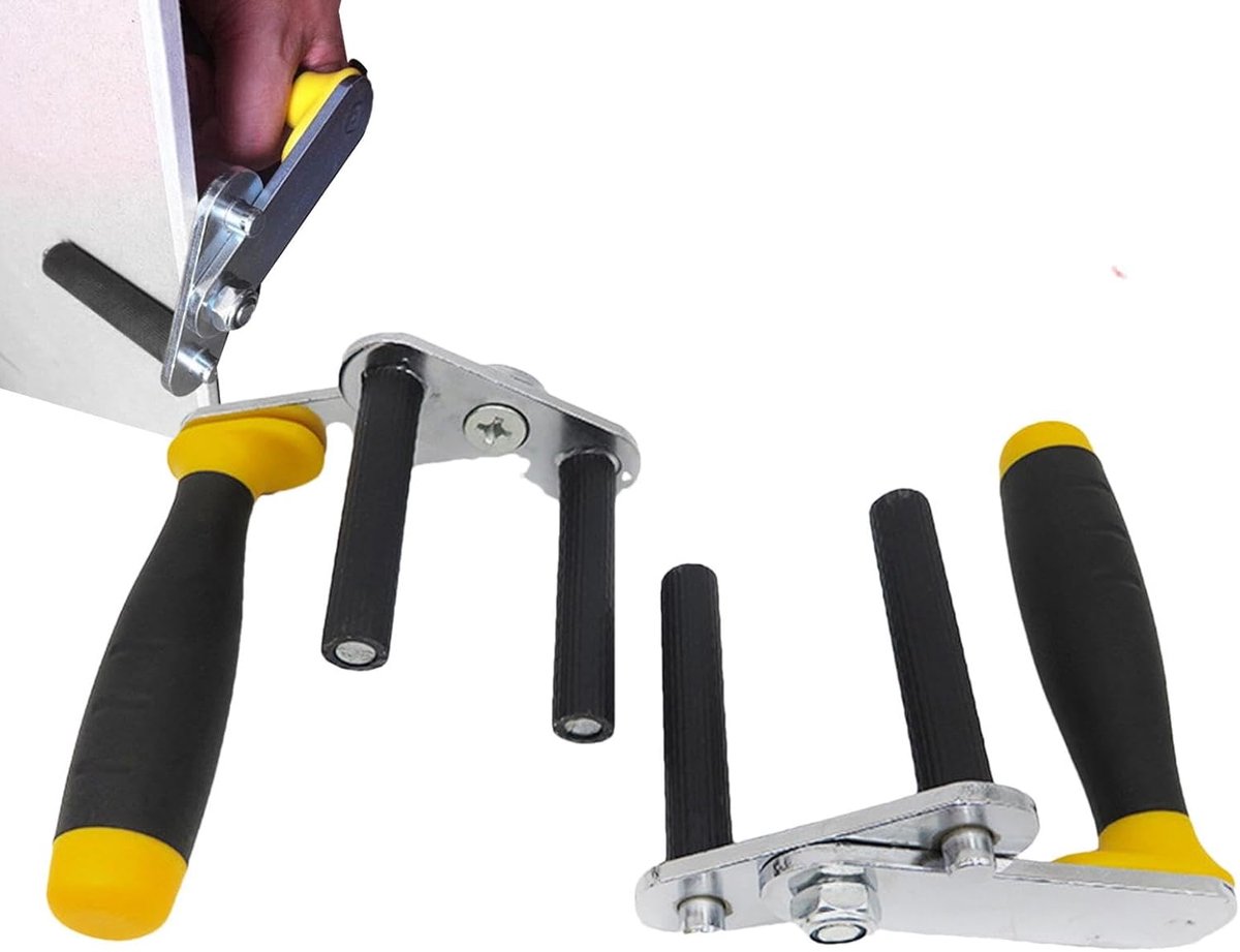 Gipsplaatdrager - Plaatlift - Platen Vervoeren - Verstelbaar Ontwerp - 2 Stuks - Grijs