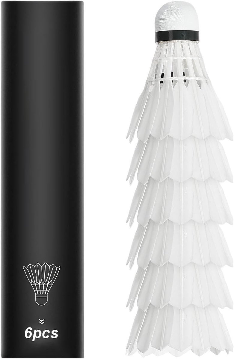 Badminton Shuttlecocks - Trainingsballen - Oefenen en Spelen - Vochtbestendig Ontwerp - 6 Stuks - Veelkleurig