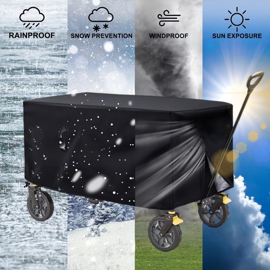 Dailygoods - Afdekking voor Bolderkar - Waterdicht, Anti-UV, Stofdicht, Voor Outdoor Bescherming van Dailygoods — afbeelding 5