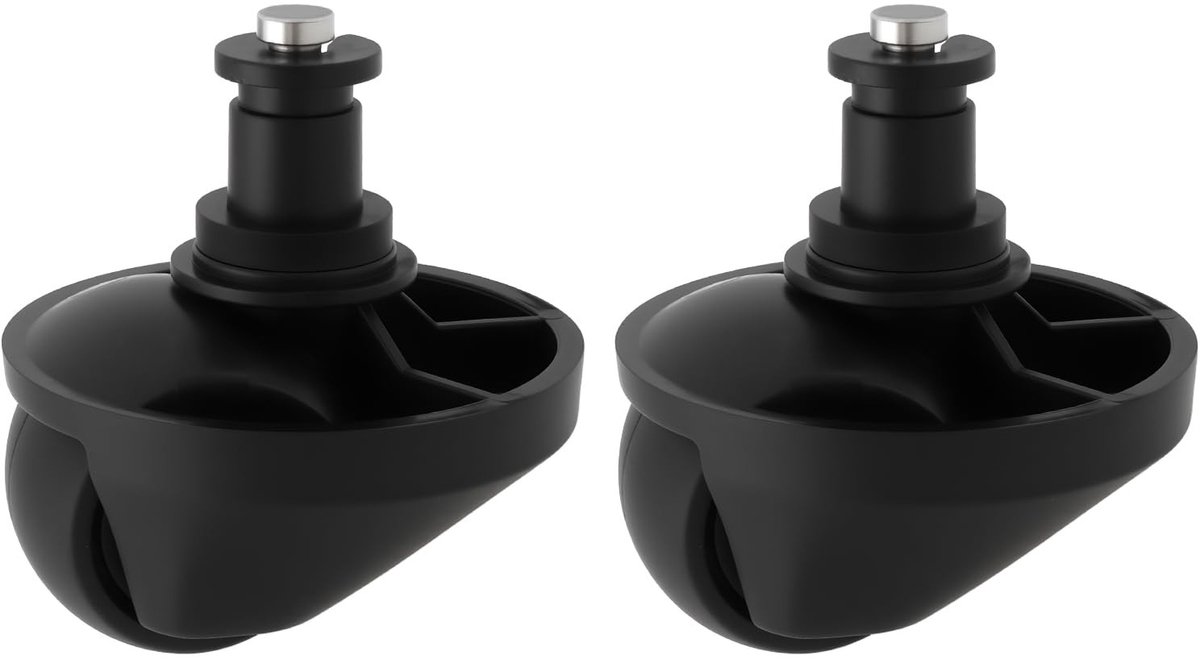 2 Stuks Voorwielen voor Veegmachine 46x6mm Geschikt voor Diverse Modellen en Merken