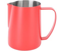 Opschuimkan Melk - Koffie Accessoire - Latte Art Maken - Puntige Uitloop - 600 ml - Rood
