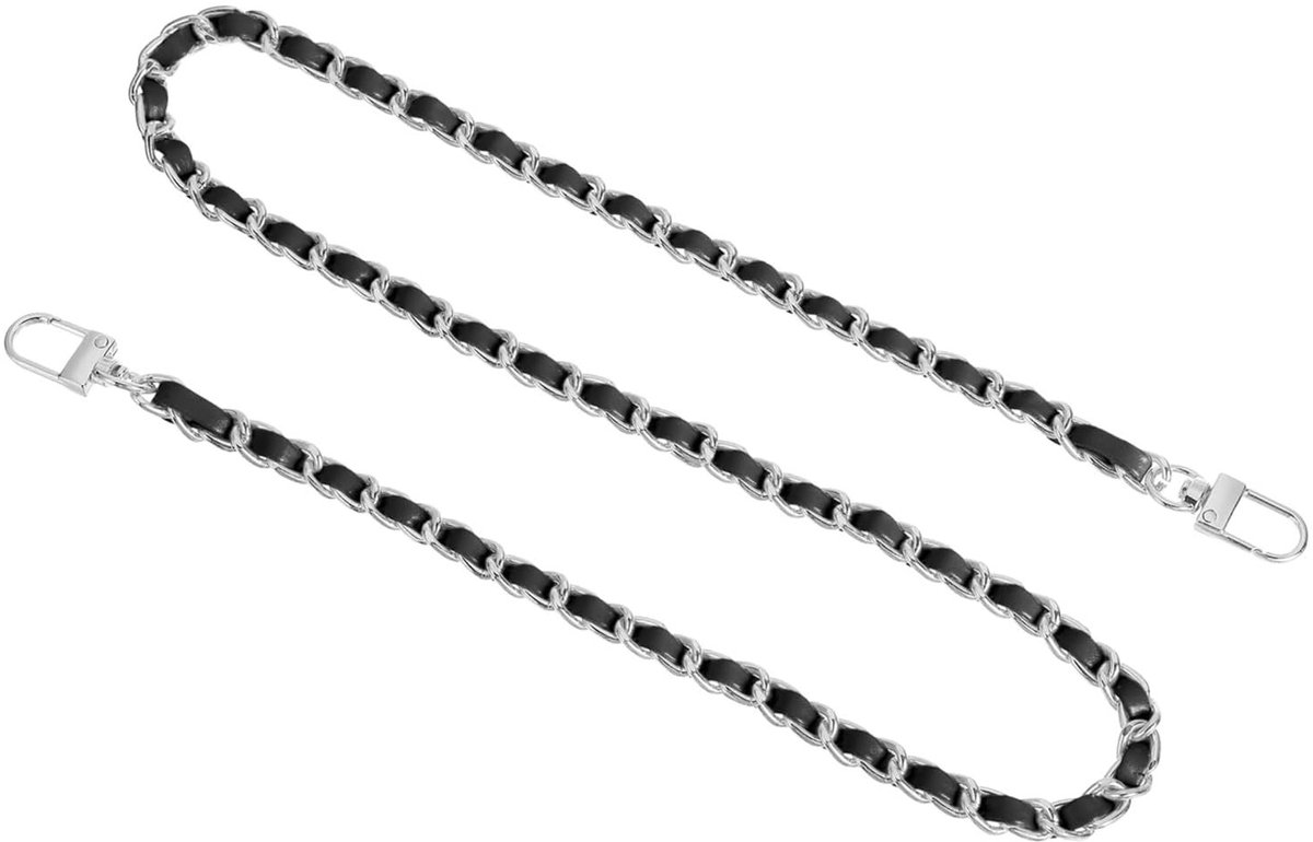 Dailygoods- Handtas Ketting 800 mm - Lederen Schouderriem - Metalen Sluiting - Vervangingsriem - Antislip - Lichtgewicht 75 g