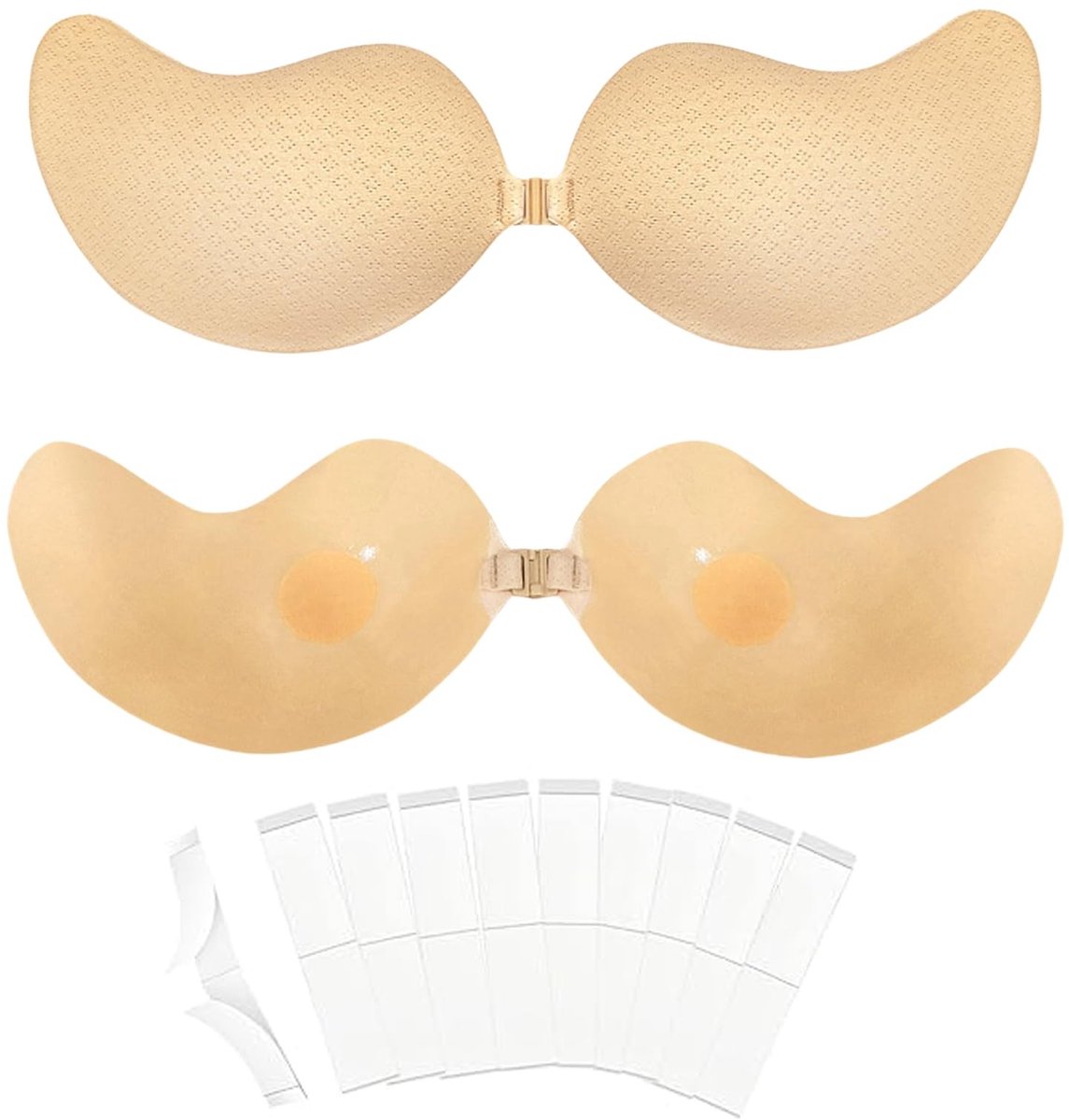 Dailygoods - Sticky BH Push Up Dames - Strapless en Herbruikbaar met 10 Plakband