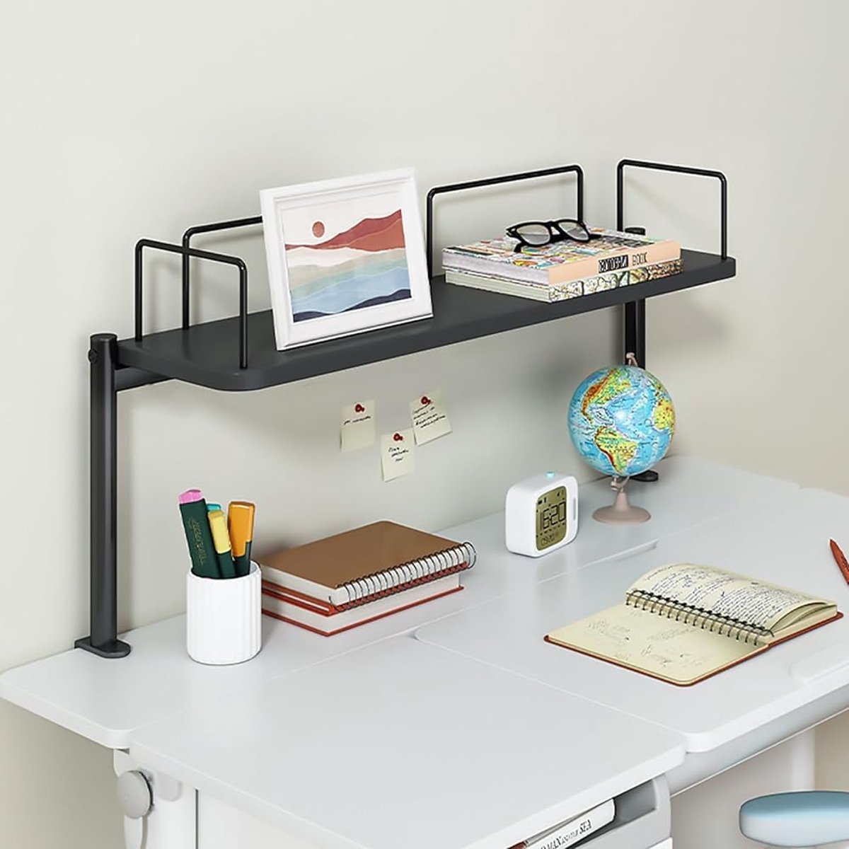 Bureau Extender - Klem Plank - Ruimte Besparen - Eenvoudige Installatie - 80cm - Zwart