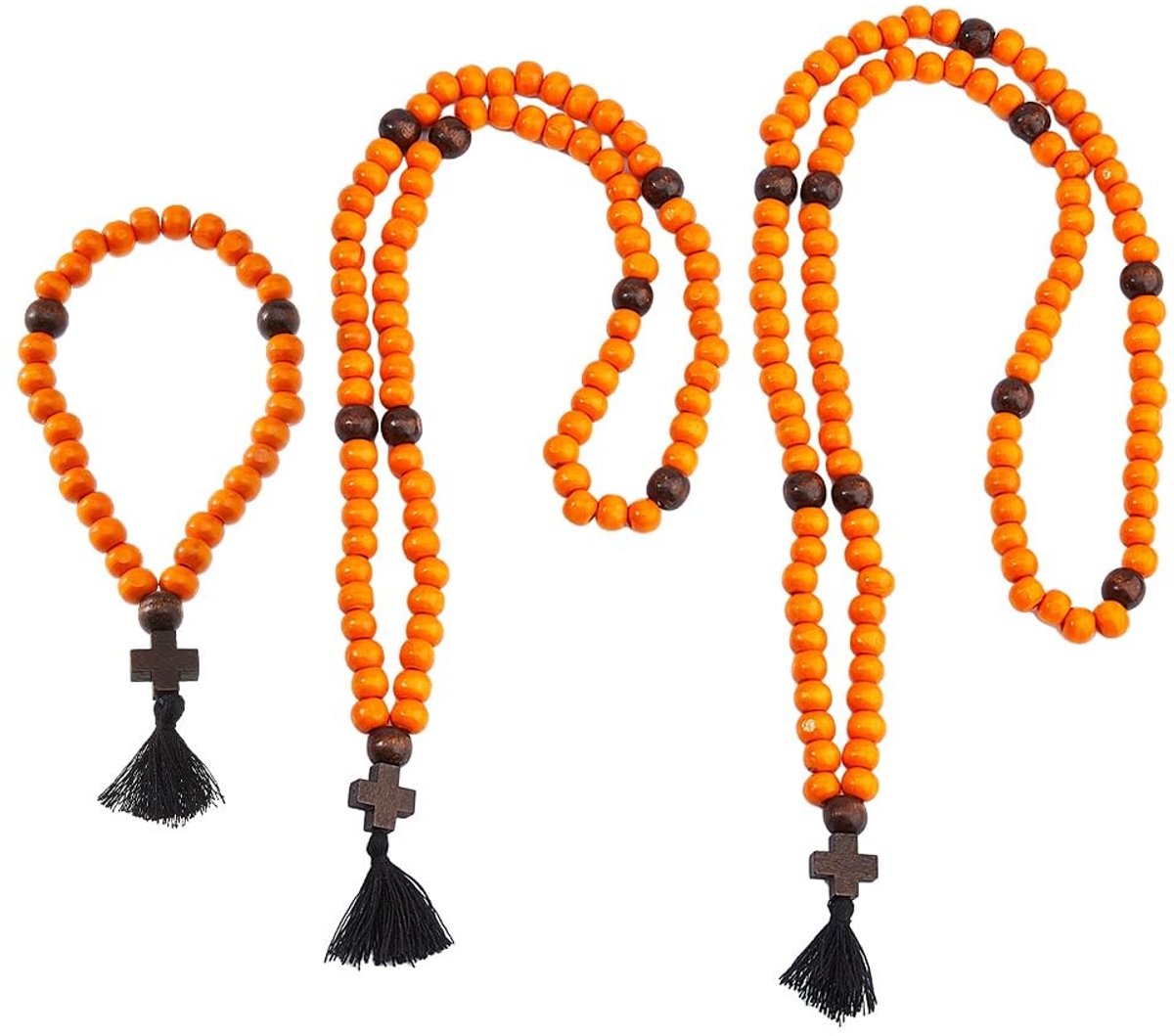 Dailygoods- Gebedskralen Houten - Rozenkrans - Christelijk - Orthodox