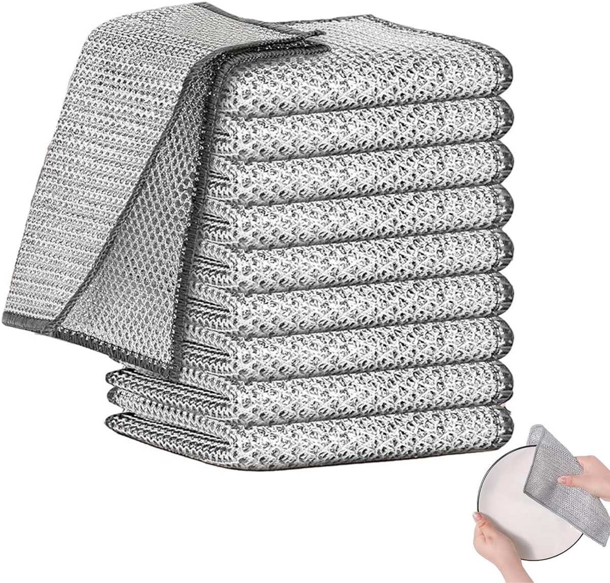 Dailygoods- Theedoeken 10 Stuks - Dubbellaags - Microvezel