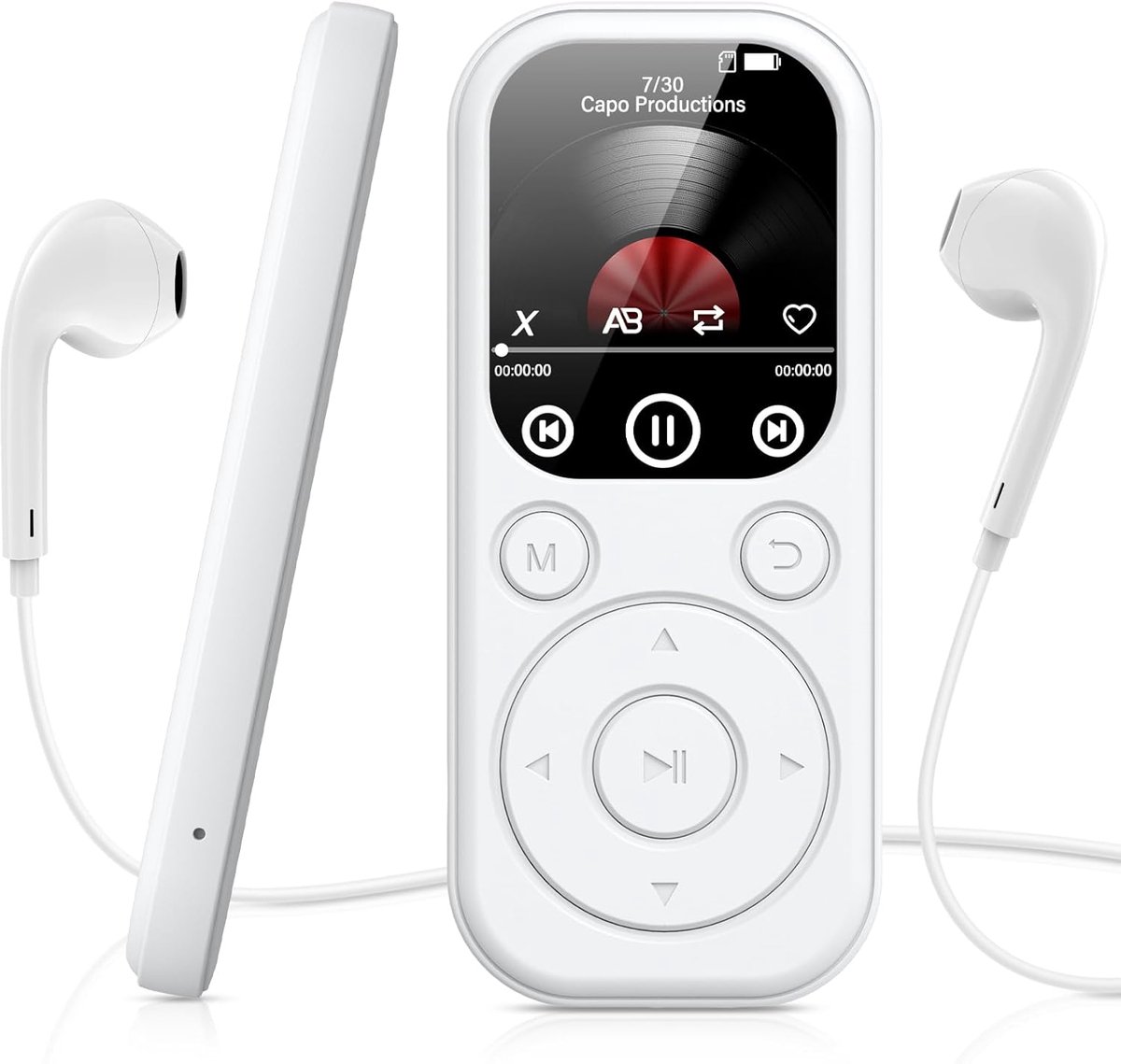 MP3 Speler - Muziekspeler Media - Muziek Luisteren - Bluetooth 5.4 - 128 GB - Wit