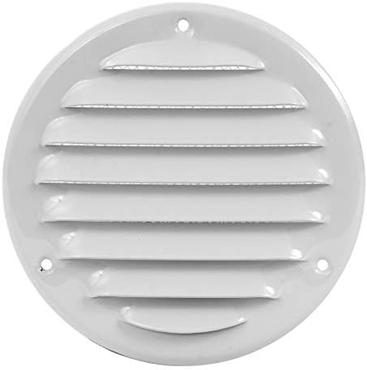 Ventilatierooster Metaal - Afvoer Toevoer - Luchtcirculatie Buiten - Insectenbescherming - Ø 200 mm - Wit