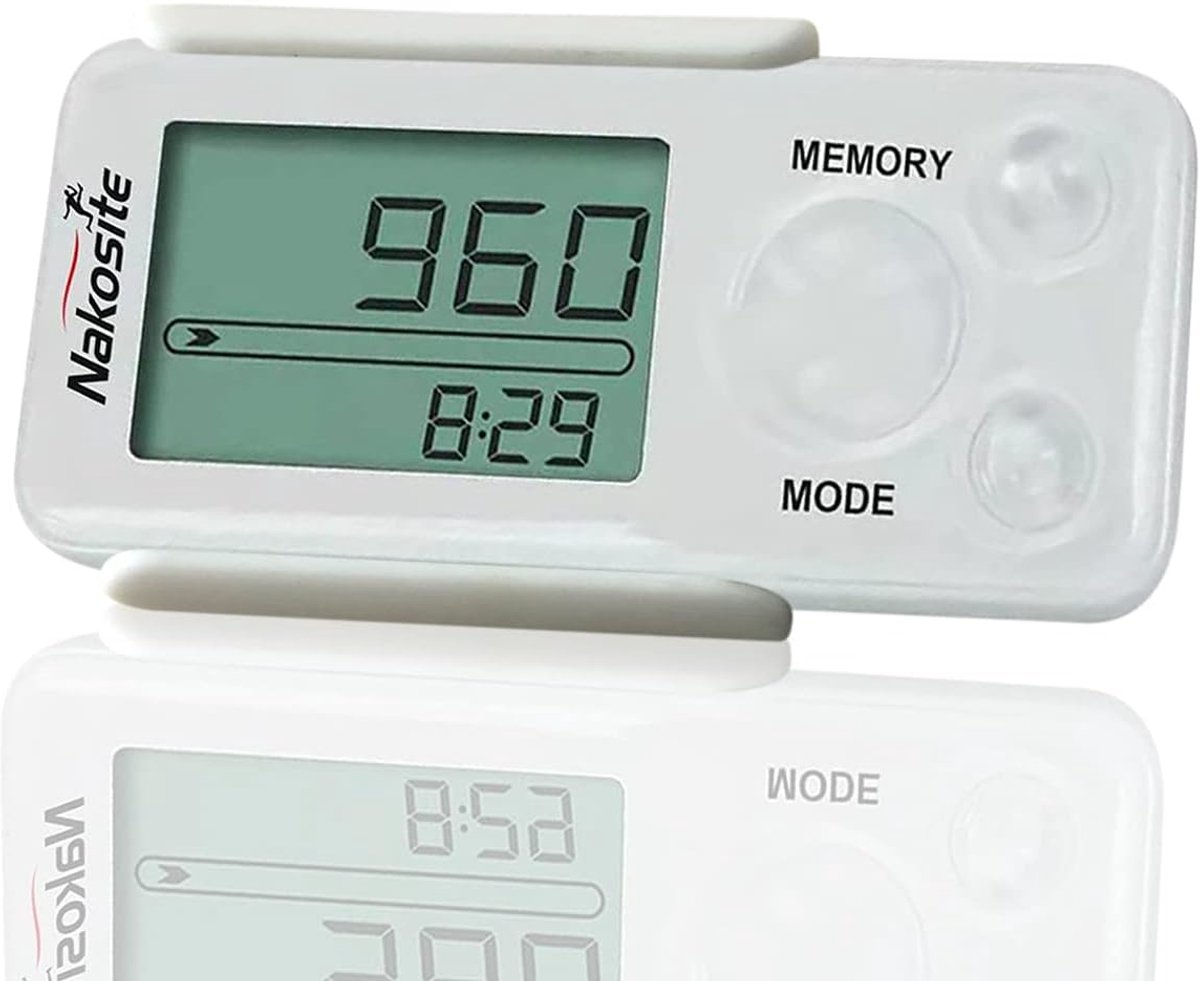 Stappenteller Activiteit Tracker - Fitness Meter - Dagelijkse Beweging Meten - 3D Tri Axis Sensor - 28 Grams - Wit