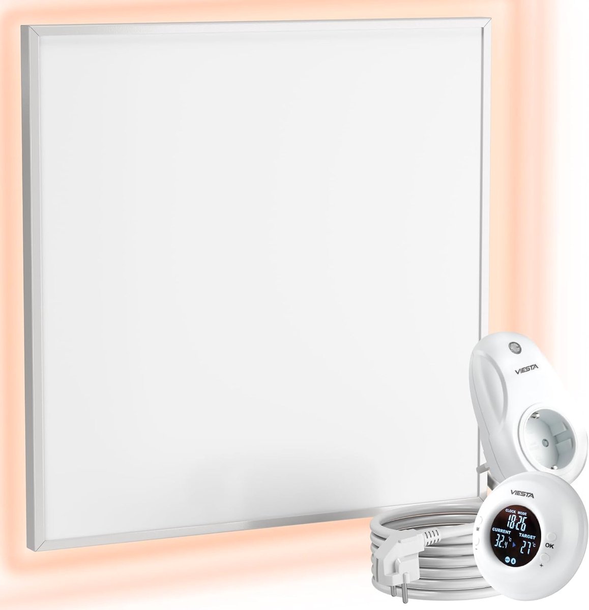 Infrarood Verwarming - Wandpaneel - Ruimte Verwarmen - Carbon Crystal - 60x60 cm - Wit