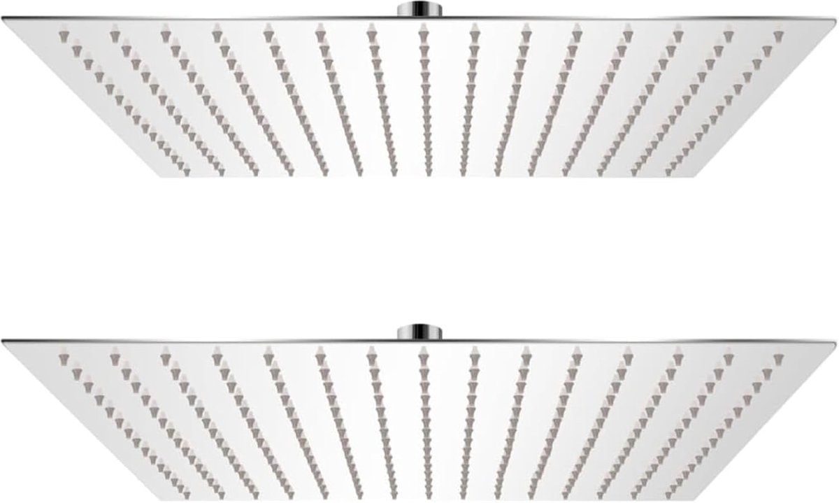 Regendouchekoppen - Douchekop - Ontspannen Douchen - Anti-kalk functie - 40x40cm - Zilver