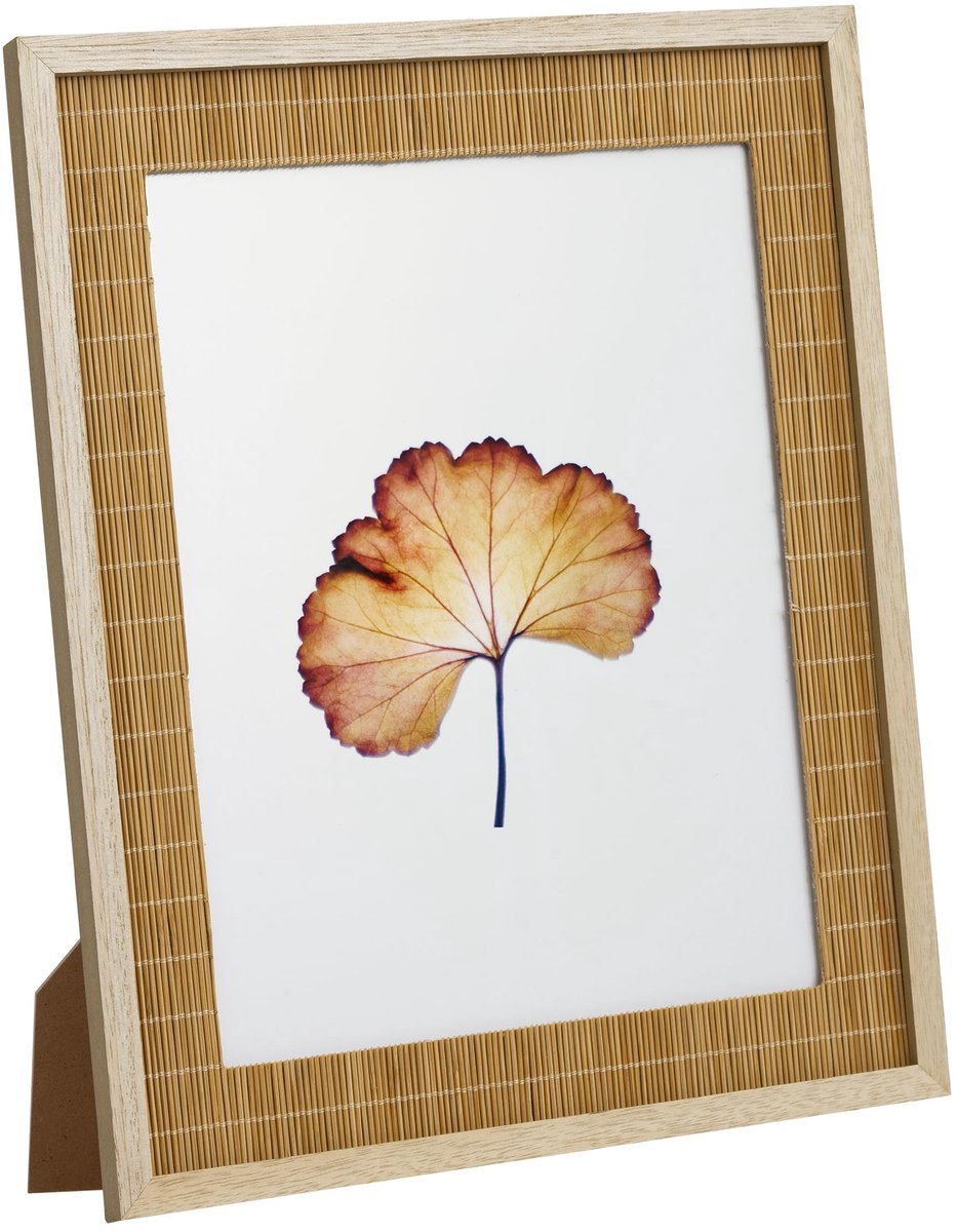 Dailygoods- Fotolijst 20x25 cm - Bamboe - Boho-stijl - Fotolijst voor muur/tafel - Natuurl