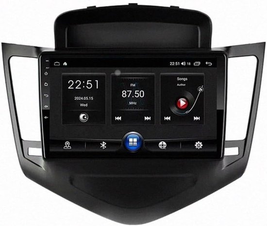 Draagbaar Carplay Scherm - Auto Multimedia Display - Veiliger Rijden - Draadloze Connectiviteit - 10 Inch - Zwart