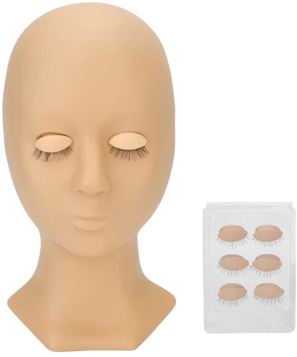 Dailygoods- Wimperverlenging Oefenpop Siliconen - Make-up