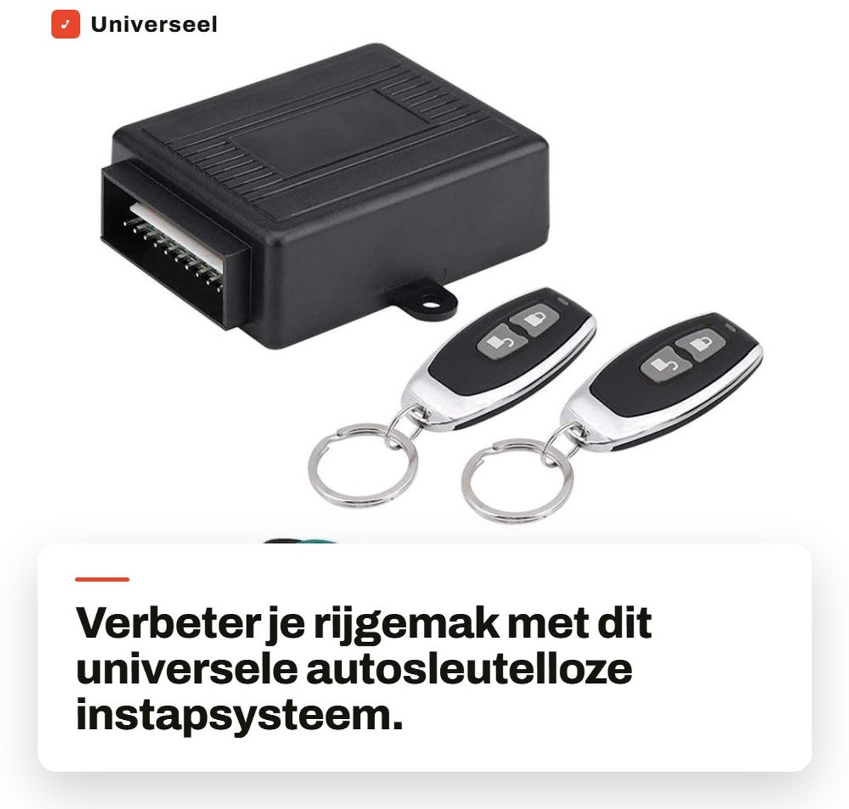 Dailygoods- Centrale Vergrendeling Universeel - Autosleutelloze Toegang - Afstandsbediening Kit - Betrouwbaar Systeem - Eenvoudige Installatie - Hoge Betrouwbaarheid - Keyless Entry