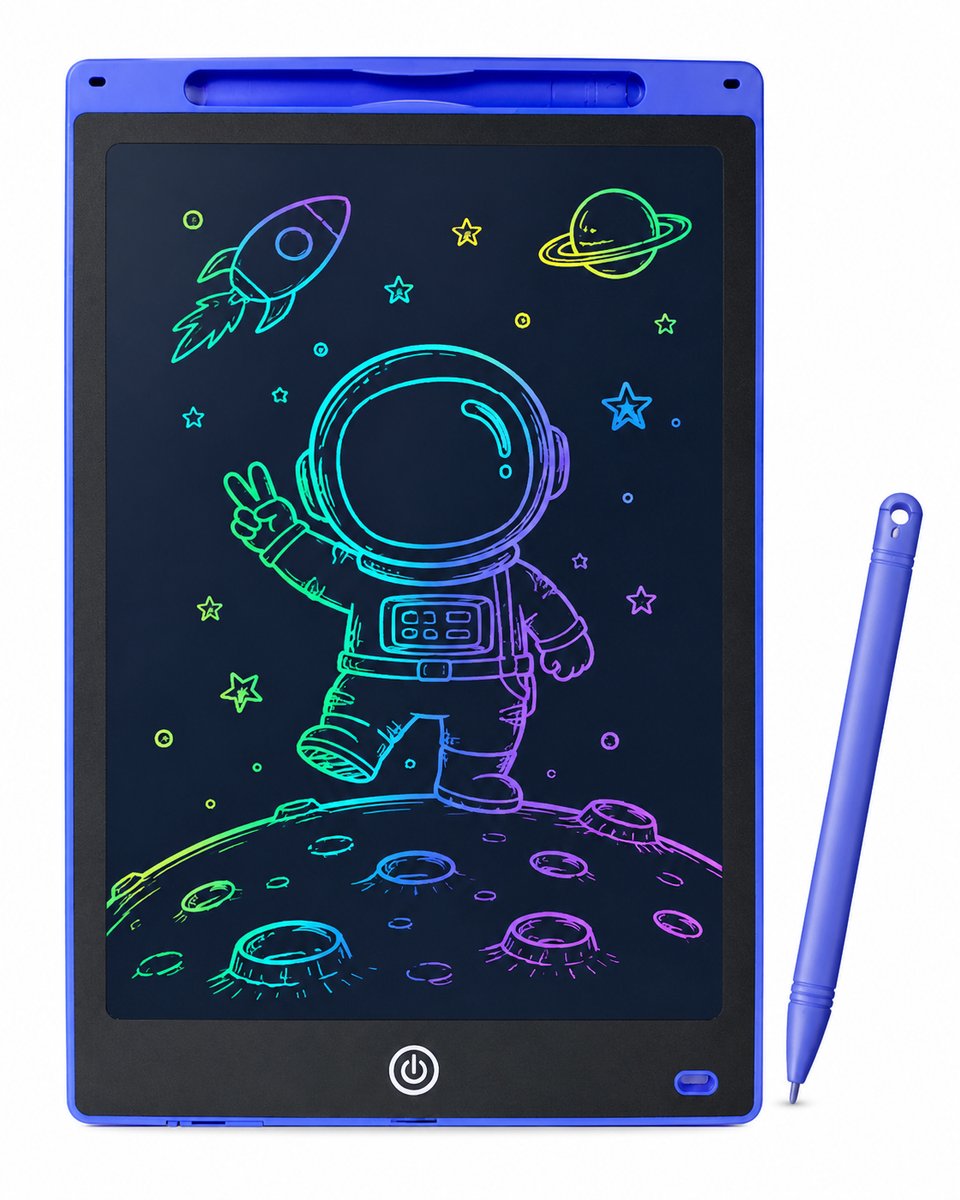 LCD Tekentablet - 8,5 Inch – Digitaal Tekenbord voor Kinderen met Stylus en incl. Batterij - Herbruikbare tekenbord - schrijfbord - Kindertablet -Zwart