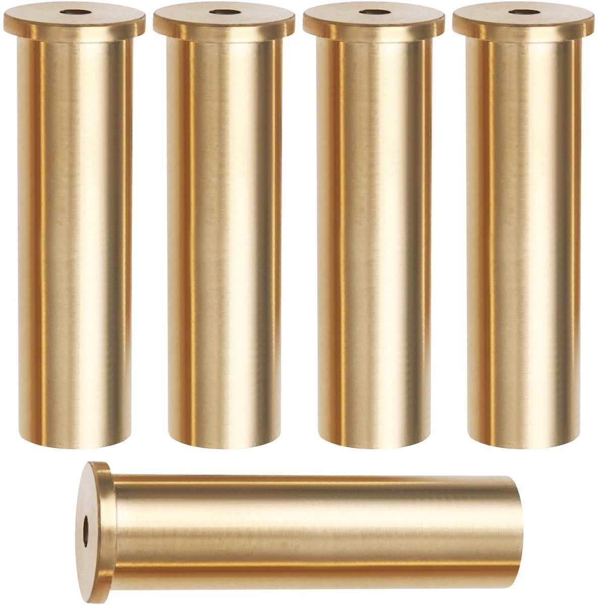 Dailygoods- Gewichtskop Goud - 5 Stuks - Messing - Golfclub Accessoires - Geschikt voor Staal/Hout - Afmeting 8,5x6 mm - Hoge levensduur - Golfclub Gewichten