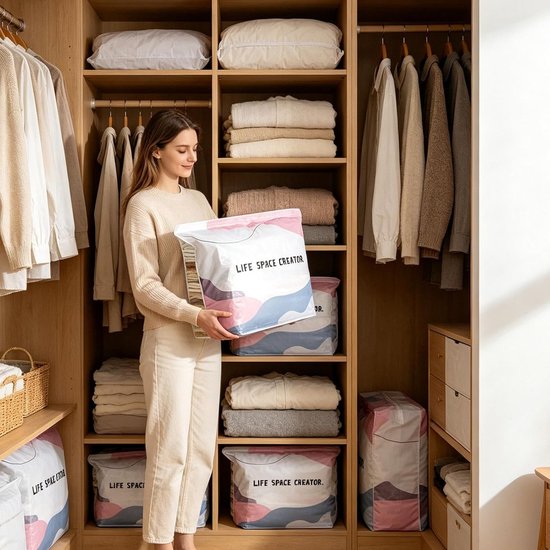 Vacuümzakken Kleding - Opbergzakken Compressie - Ruimte Besparen - Pomploze Compressie - 50x70x30 cm - Niet gespecificeerd — afbeelding 4