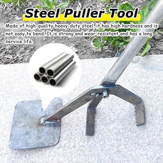 Worteltrekker Tool - Paal Verwijderaar - Onkruid Verwijderen - Hefboom Ontwerp - Verstelbaar 18 cm - Metaal — afbeelding 3