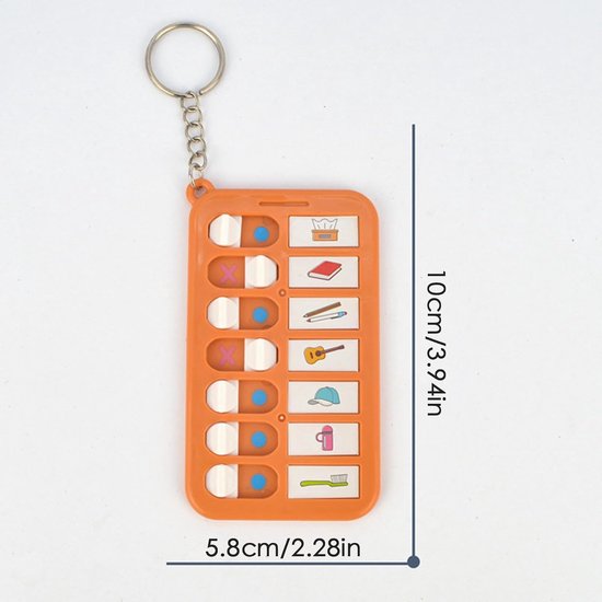 Slaaptijd Checklist - Routineplan Kinderen - Gedragsontwikkeling Stimuleren - Afneembare Slider - 10 x 5.8 cm - Willekeurige Kleur — afbeelding 5