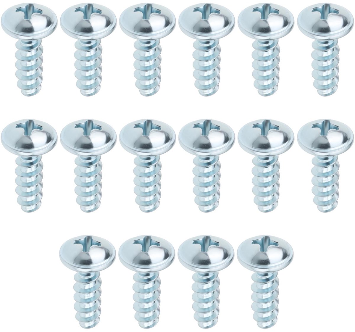 Dailygoods- Grasmaaier Schroeven 16 Stuks - M5 x 16 mm - Verzinkt