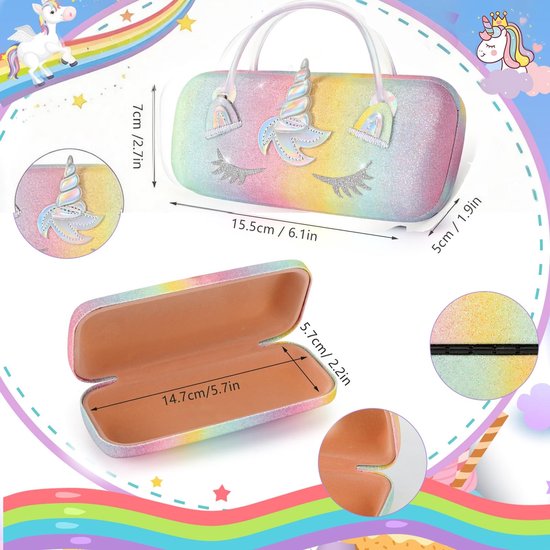 NTH products- Zonnebril Kind - UV400 Bescherming - Gepolariseerde Glazen - Eenhoorn Etui - Voor Meisjes 3-10 Jaar - Stijlvolle Oogbescherming - Kindersunglasses van nth-products — afbeelding 5