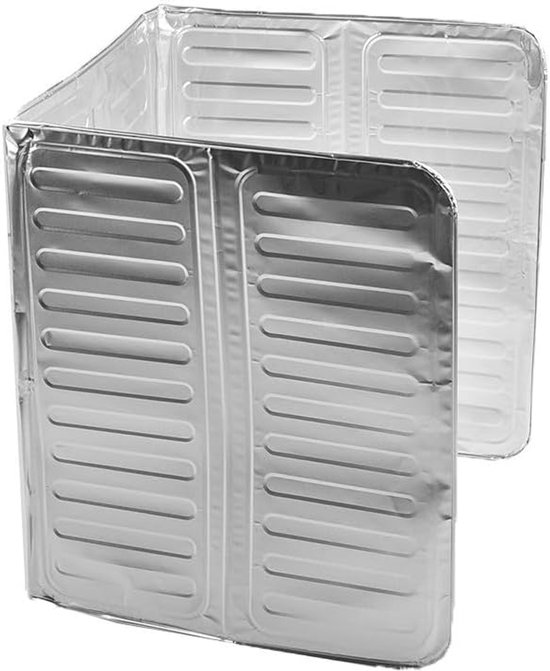 Opvouwbare Spatscherm - Olie Vanger - Koken Beschermen - Drie Panelen - 84 x 32.5 cm - Zilver — afbeelding 5