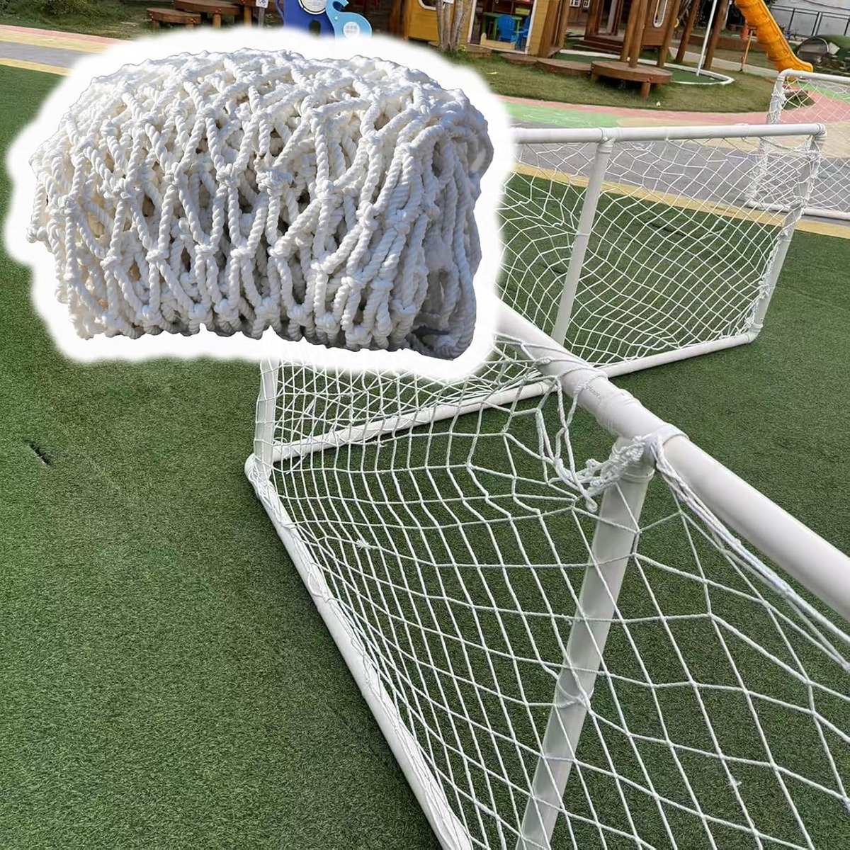 Groot Gaas Net - Vrachtbeveiliging - Lading Zekeren - Extra Dik Nylon - 0.9x0.9m - Zwart