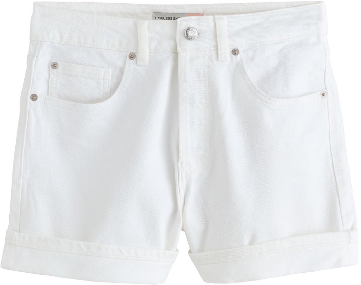 Next - Dames - Denim short - Wit