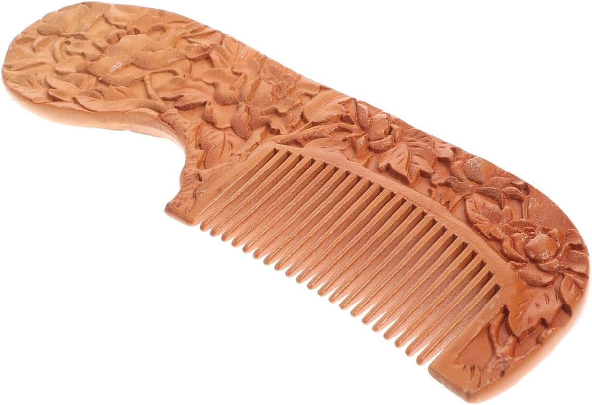Houten Haar Kam - Fijne Kam - Dagelijks Gebruik - Anti-statisch - 18.5 cm - Natuurlijk Hout