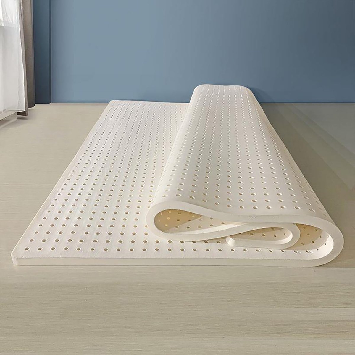 Latex Matras Overlay - Natuurlijk Latex - Comfort Verhoging - Druk Verlichtend - 180x200 c
