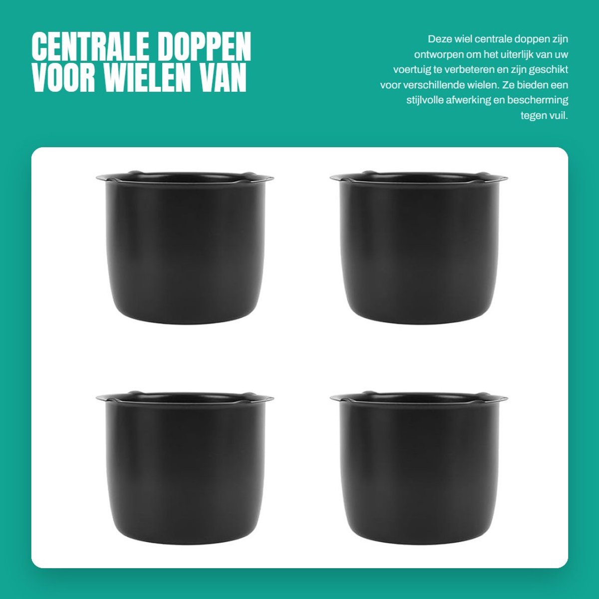 Dailygoods- Centrum Doppen 4.25 Inch - Naafdoppen Truck - Naafdoppen Trailer - Naafdoppen SUV - Universele Pasvorm - Stijlvol Ontwerp